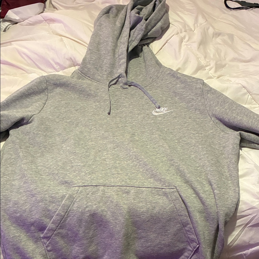 Nike Light Gray Pullover Hoodie